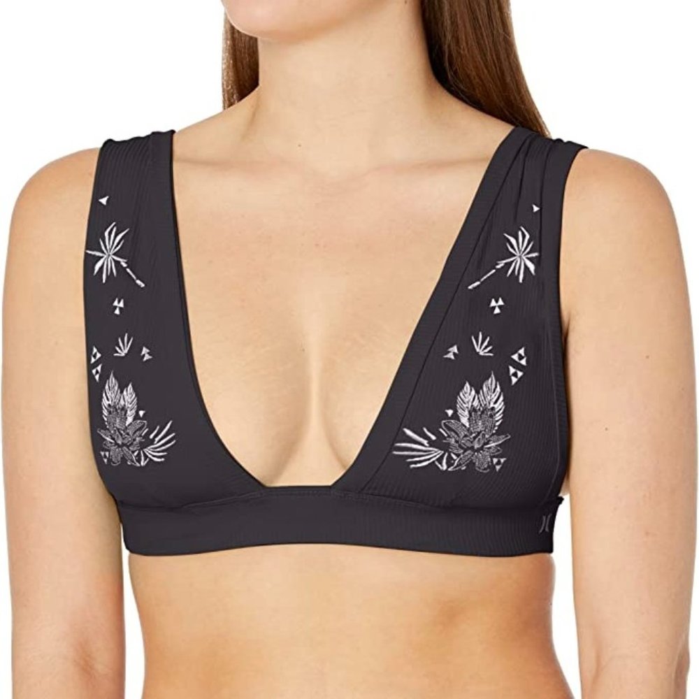 Hurley Ribbed Embroidered Surf Top - XS